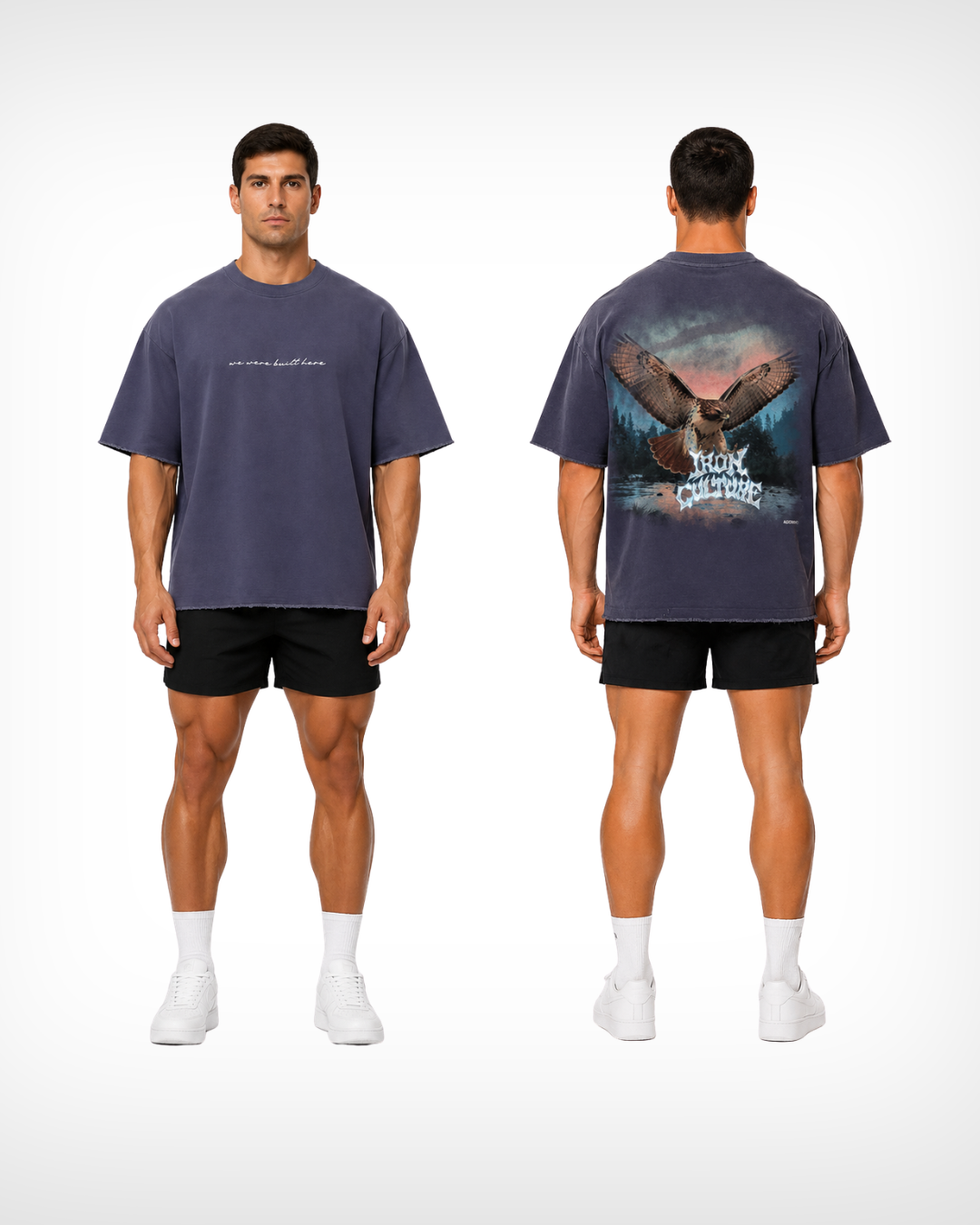Where Hawks Dare Sun Fade Raw Edge T-Shirt