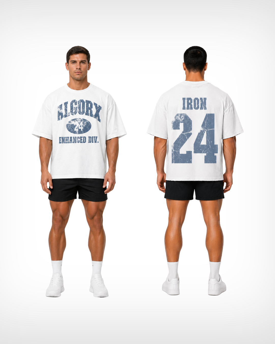 Thick Varsity Vintage Wash Drop Shoulder T-shirt