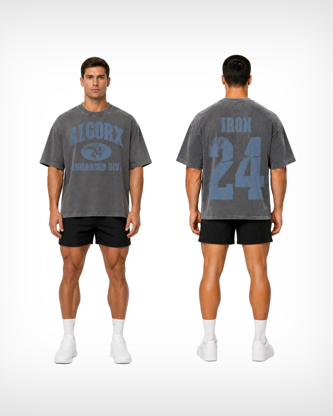 Thick Varsity Vintage Wash Drop Shoulder T-shirt