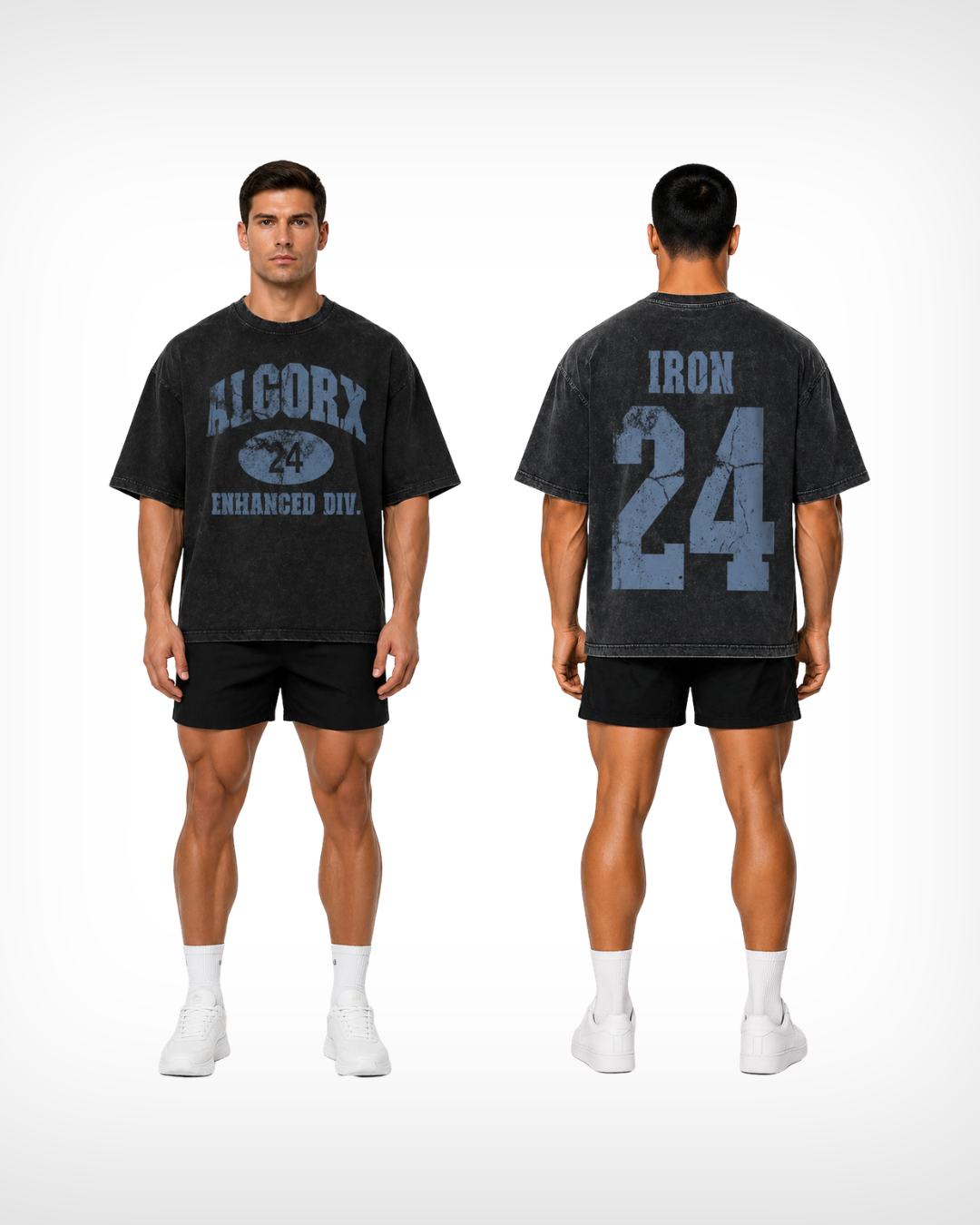 Thick Varsity Vintage Wash Drop Shoulder T-shirt