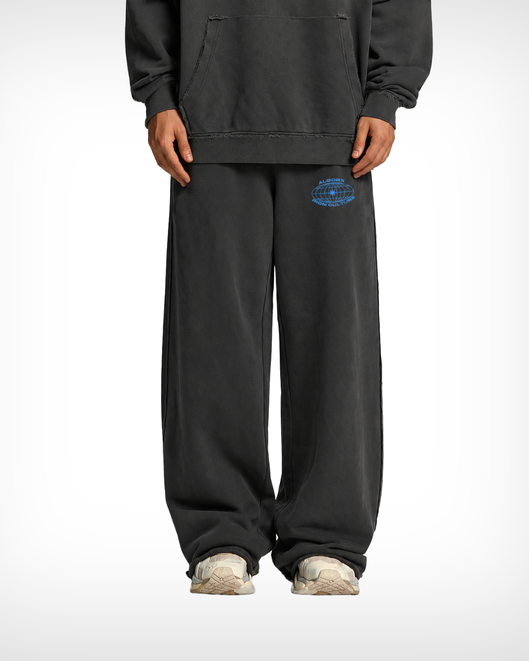 Snow Washed Raw Edge Sweatpants