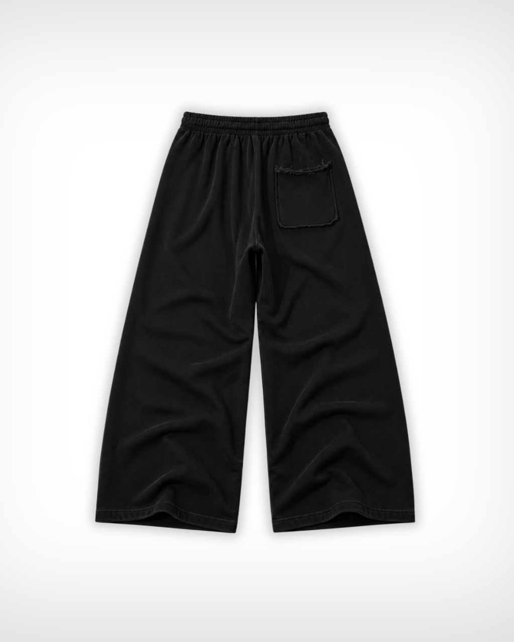 Snow Washed Raw Edge Sweatpants