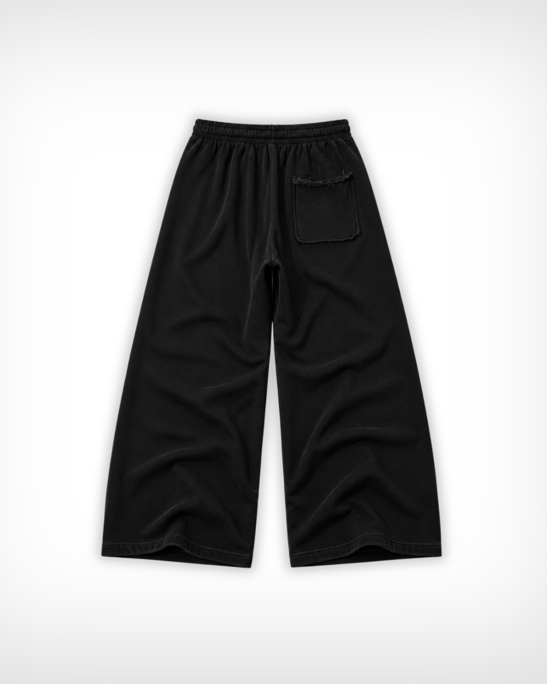 Snow Washed Raw Edge Sweatpants