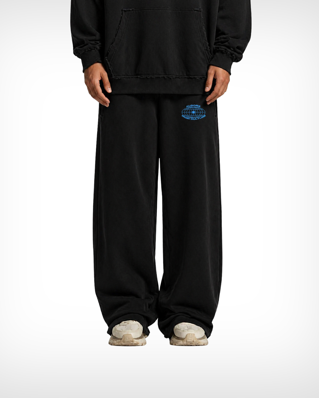 Snow Washed Raw Edge Sweatpants