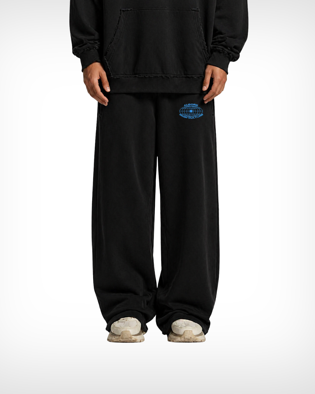 Snow Washed Raw Edge Sweatpants