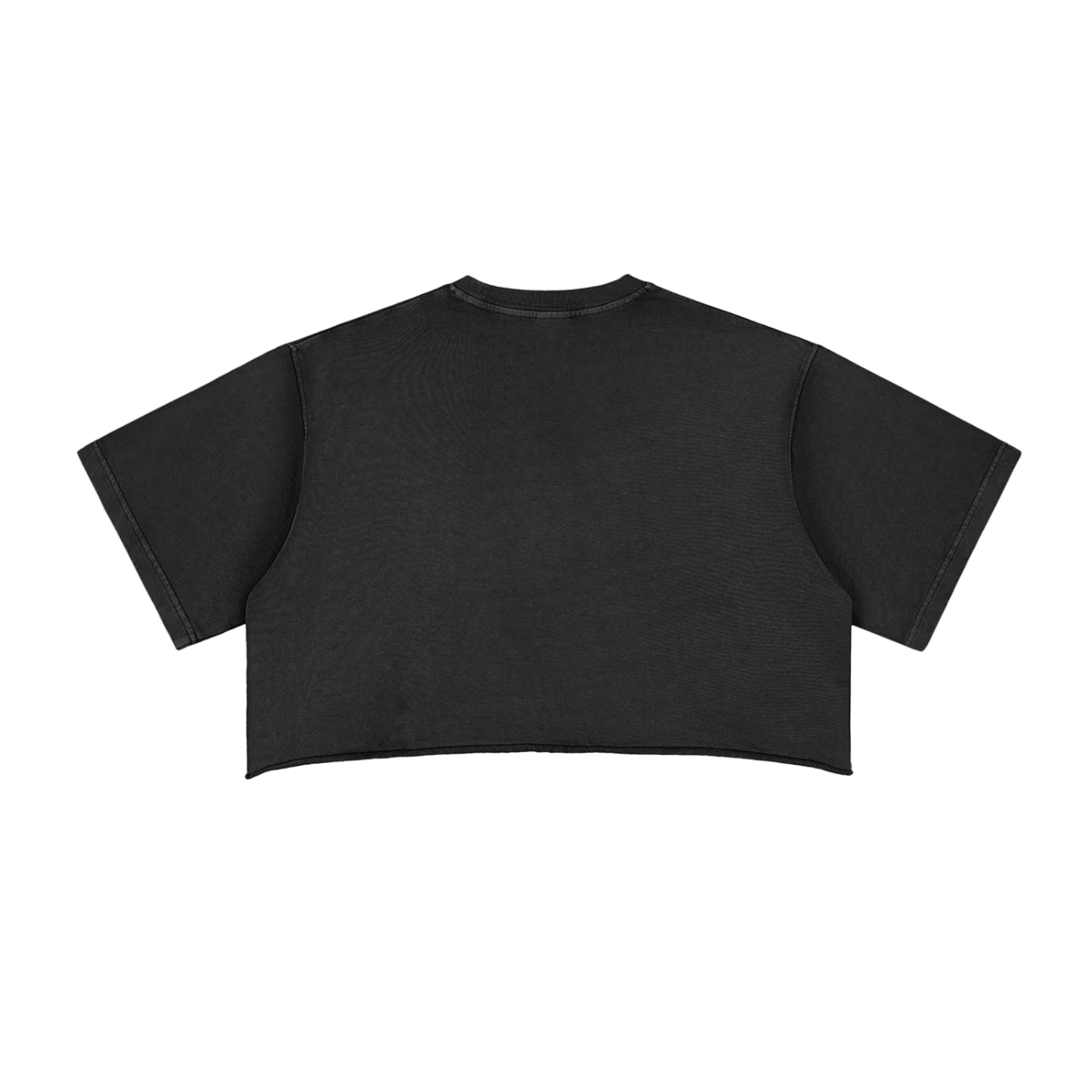Women's Snow Washed Raw Edge Crop Top